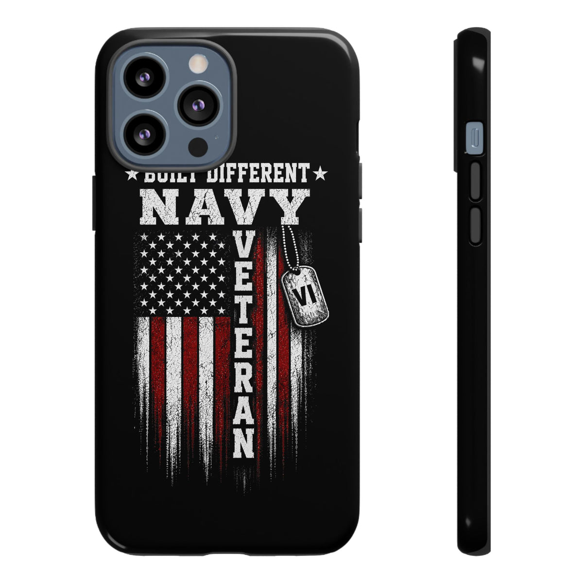Built Different Navy Veteran Tough Phone Case