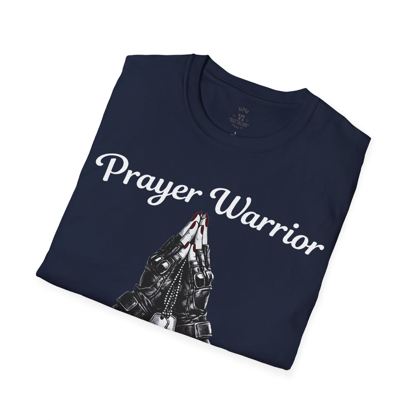 Prayer Warrior Tee Female Tactical Gloves — Women's Christian Faith T-Shirt