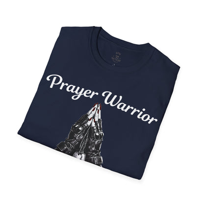 Prayer Warrior Tee Female Tactical Gloves — Women's Christian Faith T-Shirt