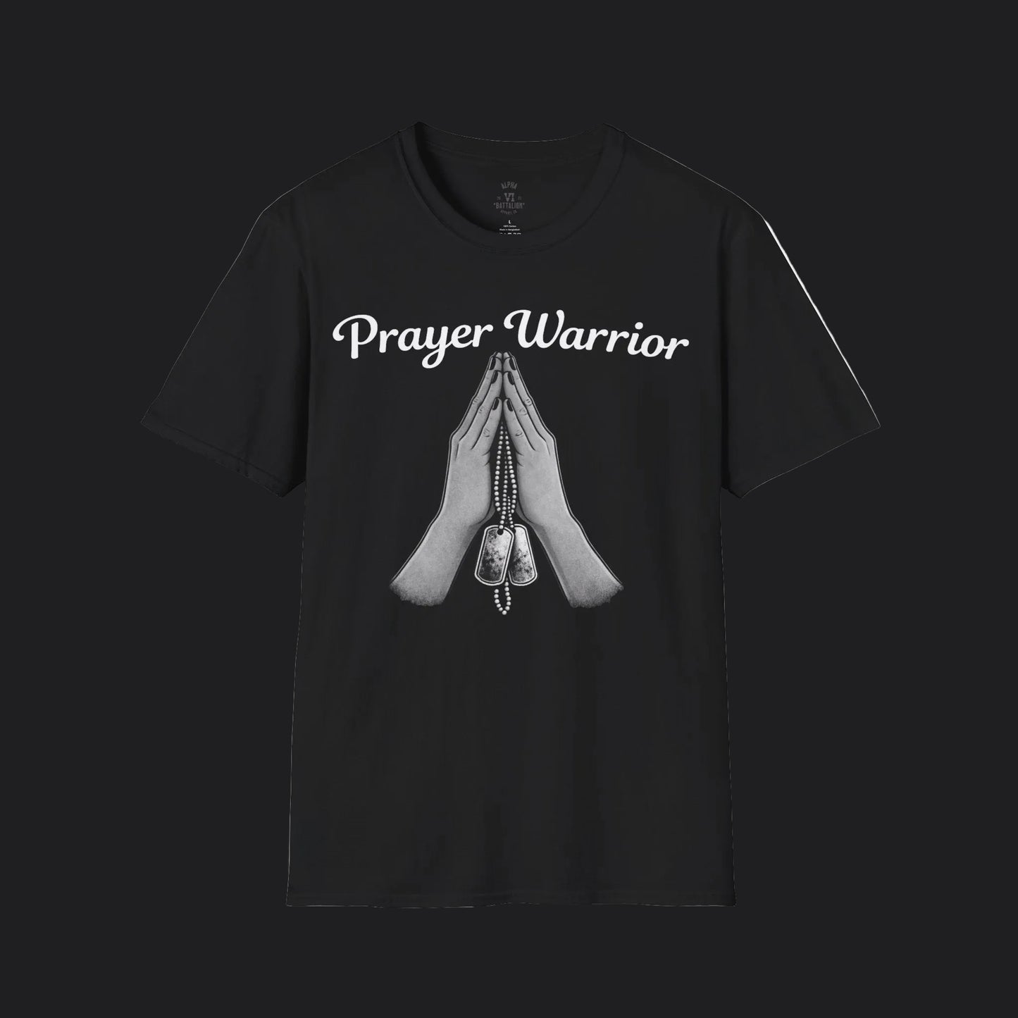 Prayer Warrior Tee Female — Christian Women's Faith Veteran T-Shirt