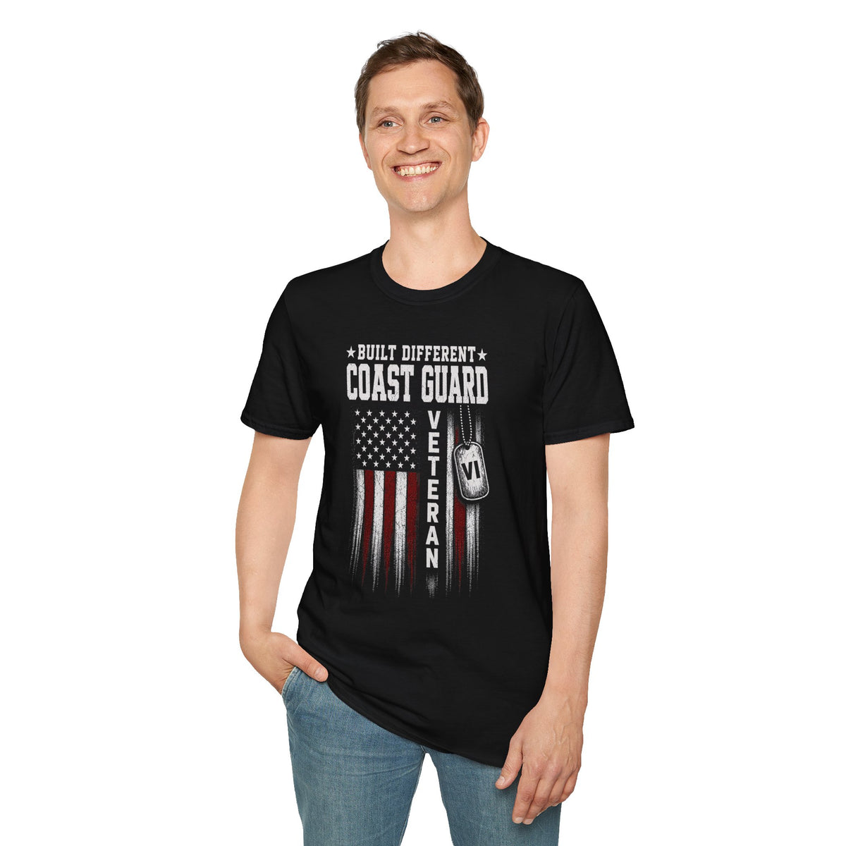 Built Different Coast Guard Veteran Tee