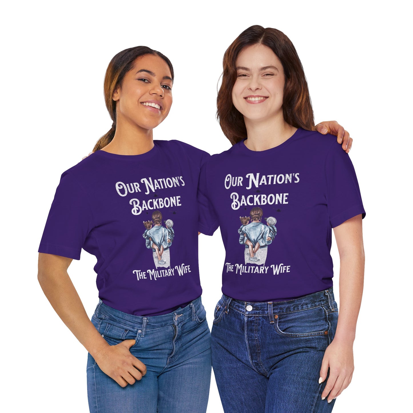 Our Nation's Backbone: The Military Wife Tee