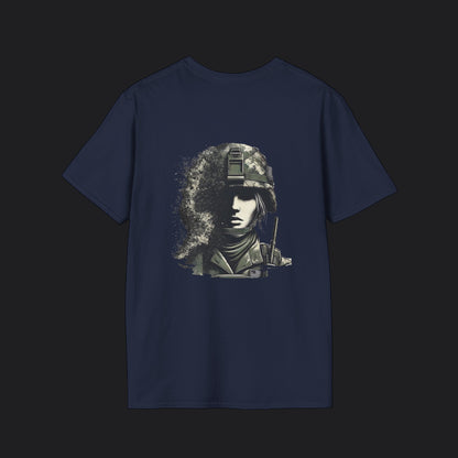 Save the Veterans Disintegration Edition Female — Veteran Awareness T-Shirt