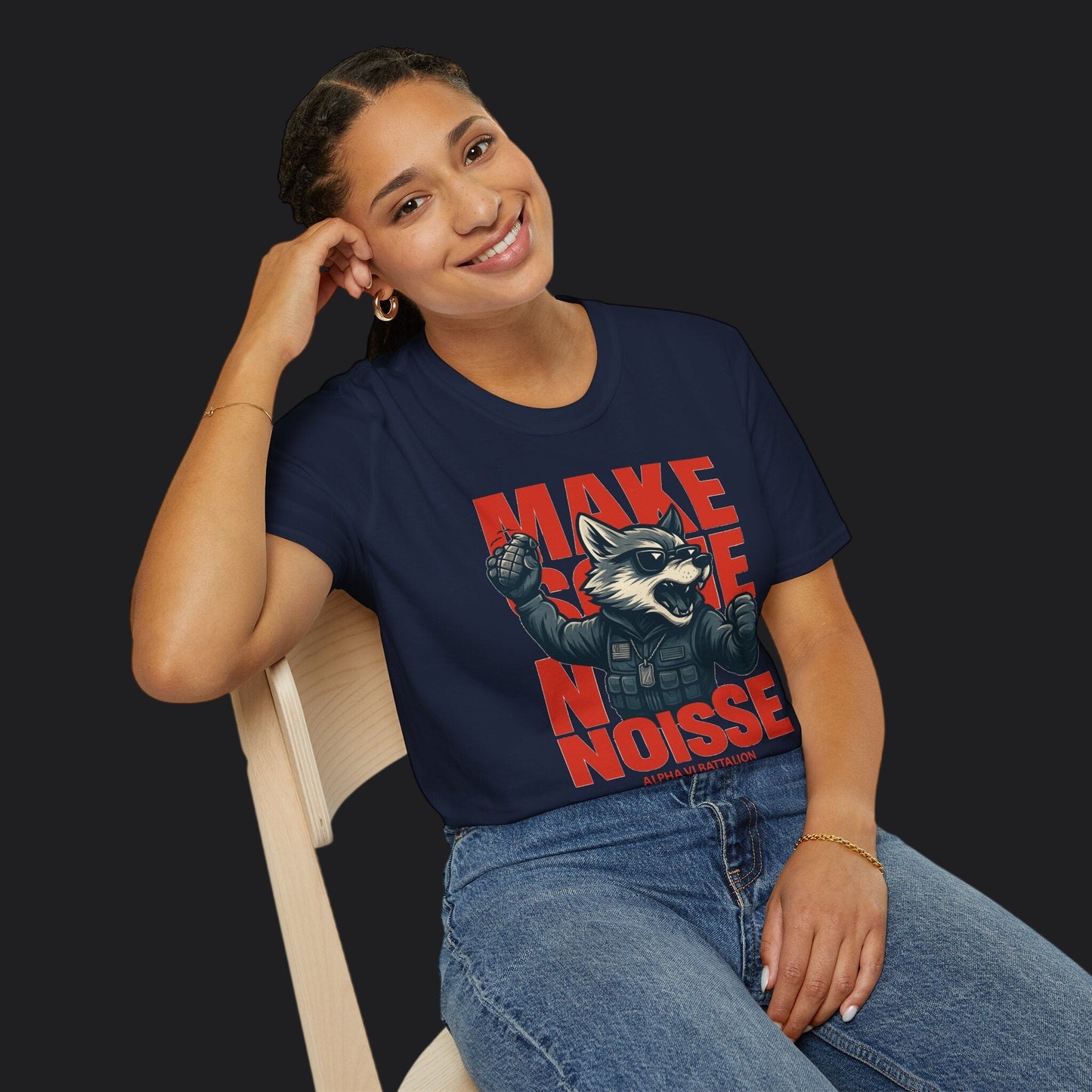 Make Some Noise Alpha 6 Wolf Tee