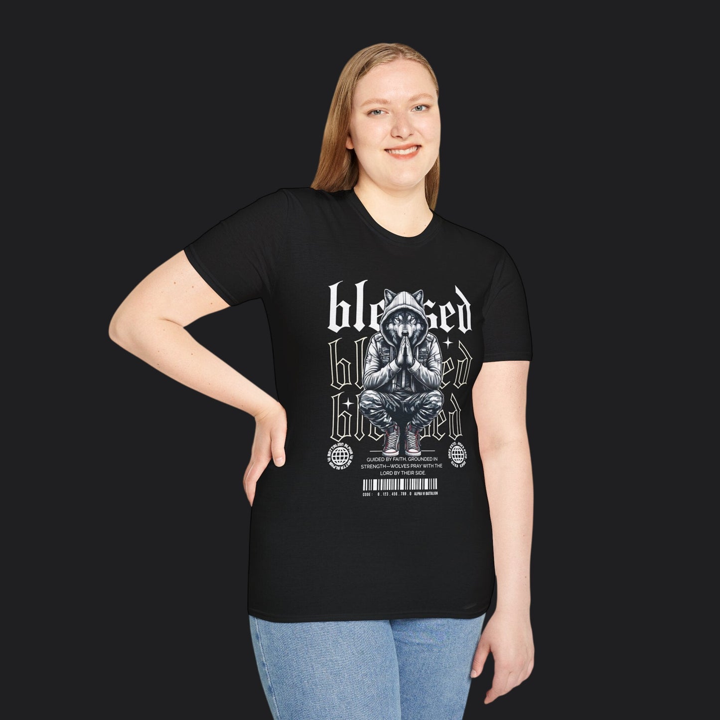 Blessed Tee — Christian Faith Veteran Military Pride T-Shirt