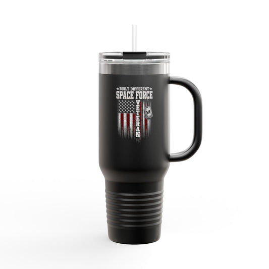 Built Different Space Force Veteran 40oz Tumbler