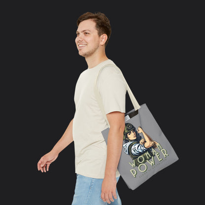 Rosie the Riveter Tote Bag — Women's Empowerment Military Canvas Bag
