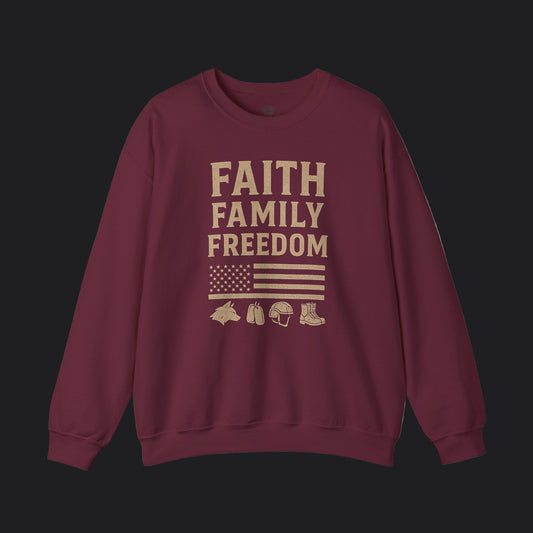 Faith Family Freedom Sweater
