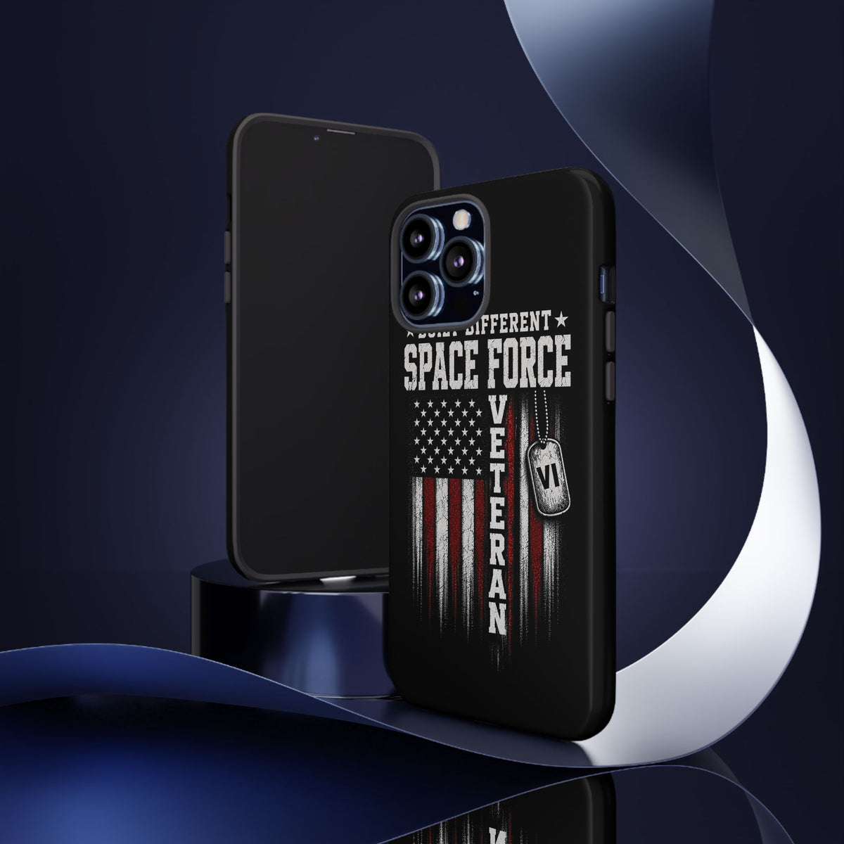 Built Different Space Force Veteran Tough Phone Case