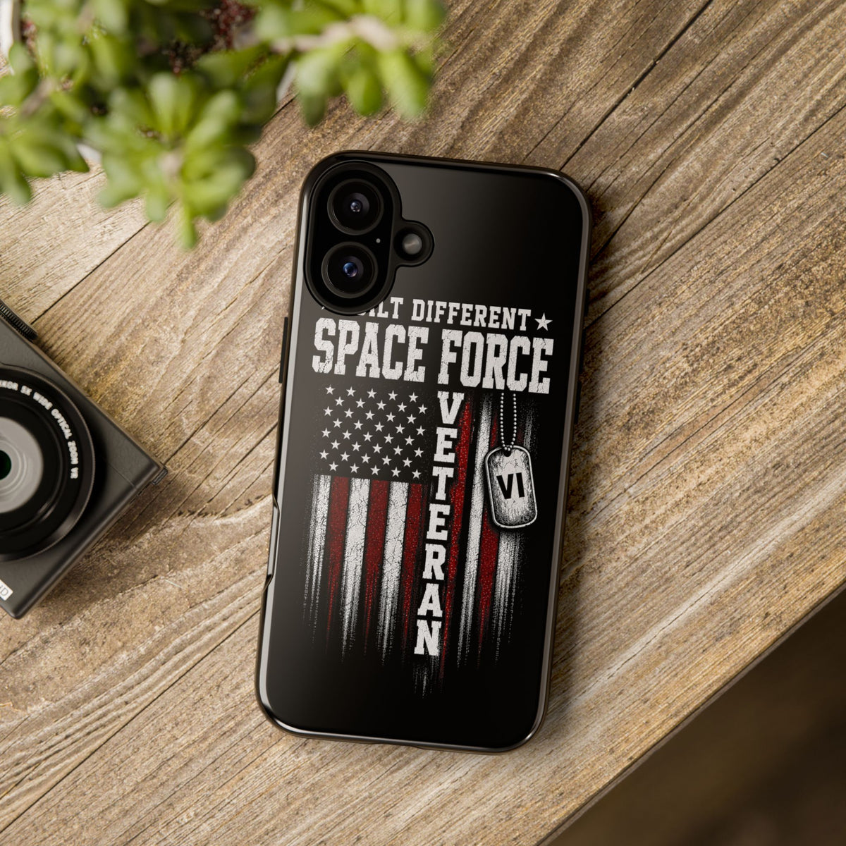 Built Different Space Force Veteran Tough Phone Case