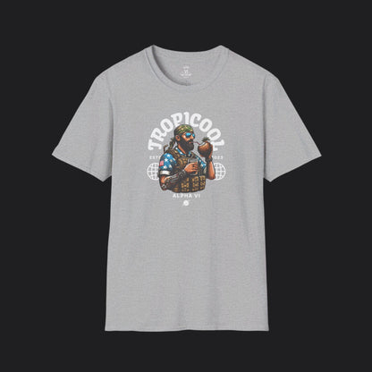 TROPICOOL Tee — Tropical Veteran Military Humor T-Shirt