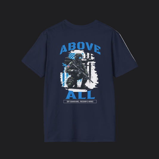 Above All Sky Guardians Freedom's Wings Tee — USAF Veteran T-Shirt