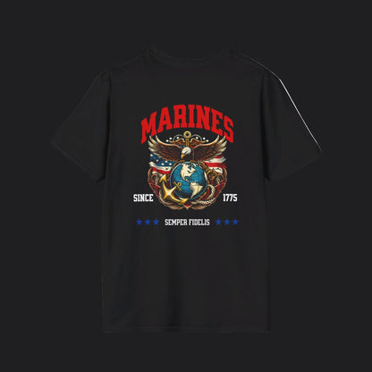 MARINES Semper Fidelis Tee — USMC Marine Corps Veteran T-Shirt