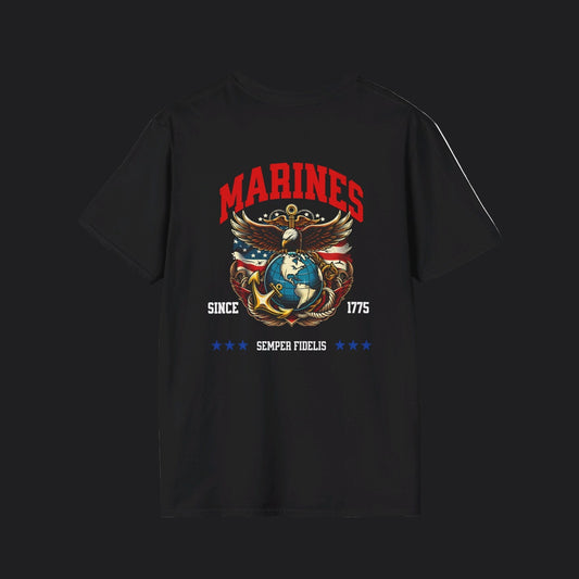 MARINES Semper Fidelis Tee — USMC Marine Corps Veteran T-Shirt