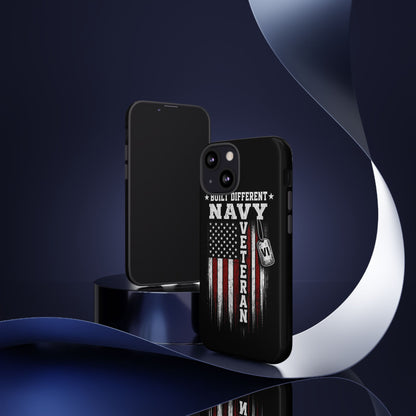 Built Different Navy Veteran Tough Phone Case