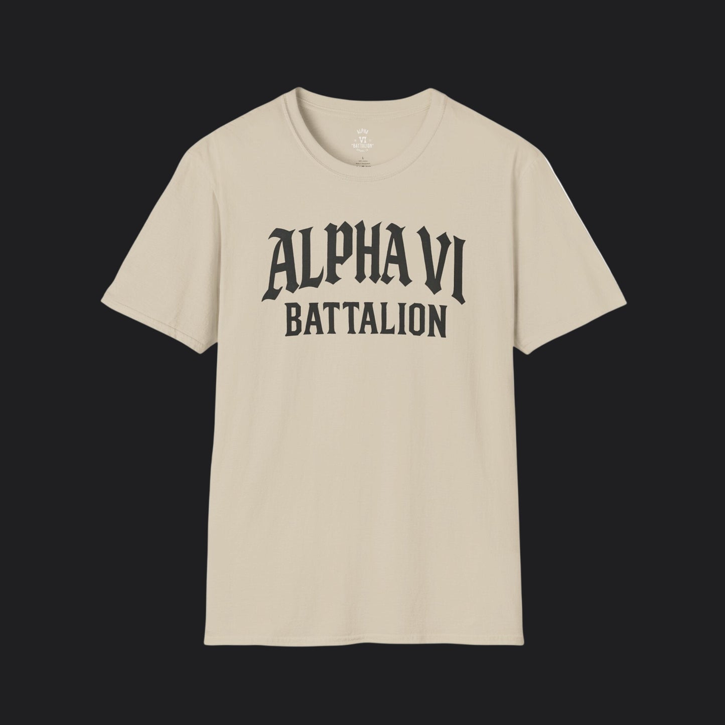 Alpha VI Battalion Crest Tee — Veteran Brand Core Identity T-Shirt v2