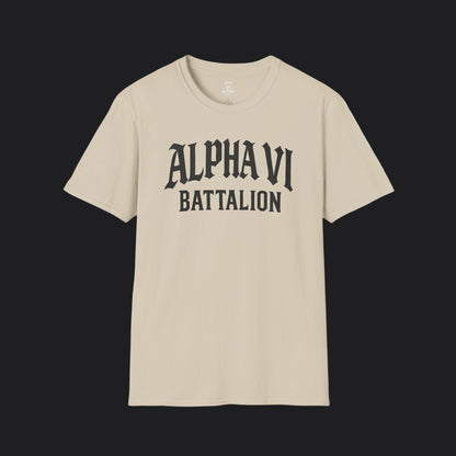 Alpha VI Battalion Crest Tee — Veteran Brand Core Identity T-Shirt v2