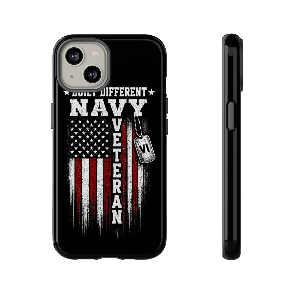 Built Different Navy Veteran Tough Phone Case