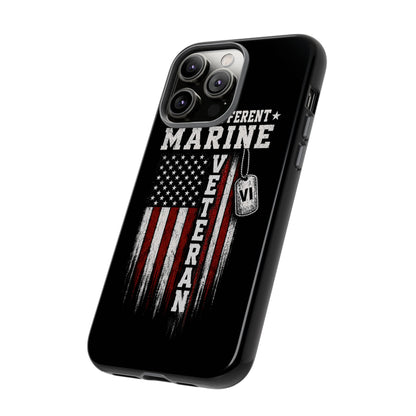 Built Different Marine Veteran Tough Phone Case