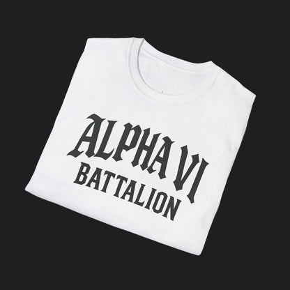 Alpha VI Battalion Crest Tee — Veteran Brand Core Identity T-Shirt v2