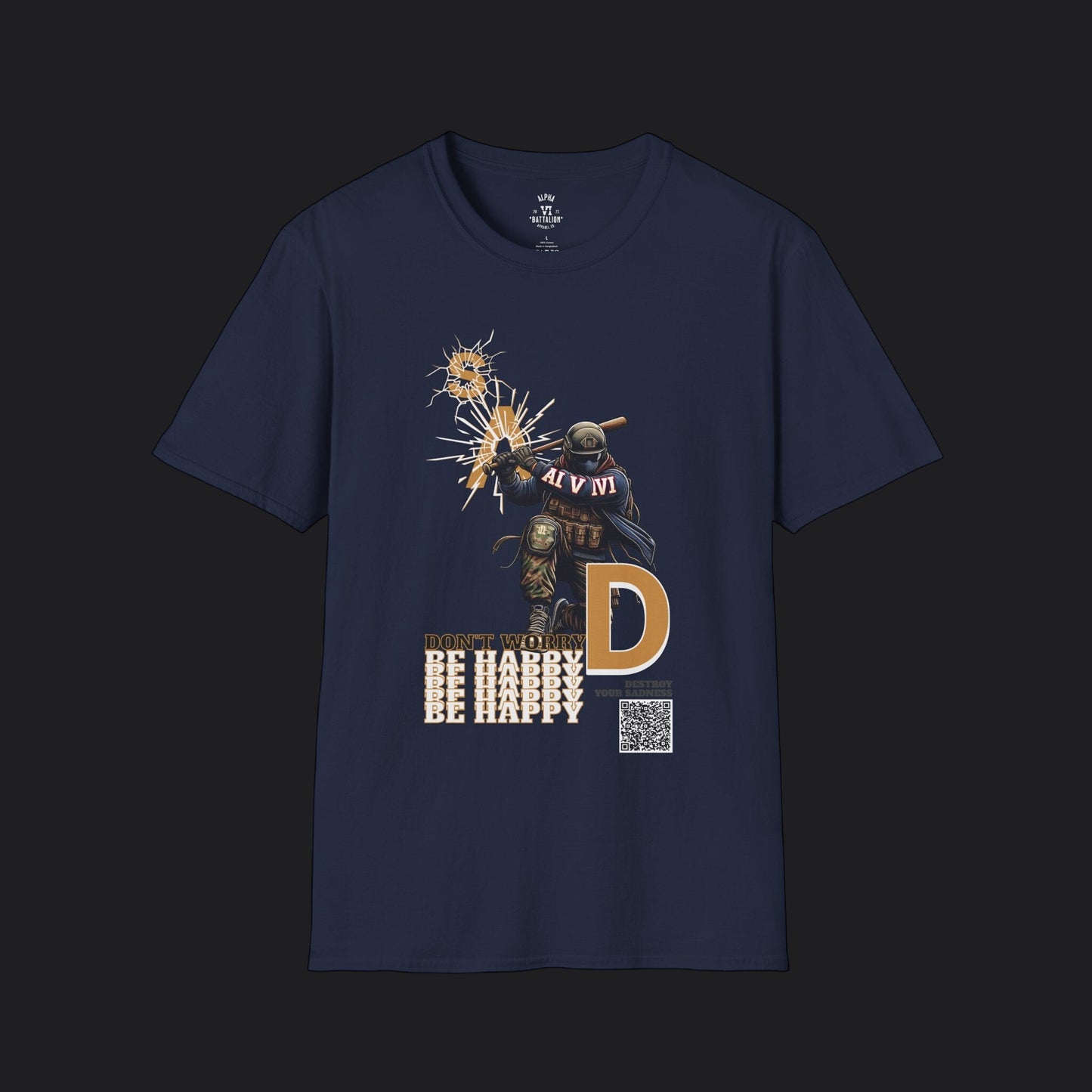 Destroy Sadness Tee — Veteran Mental Health Awareness T-Shirt