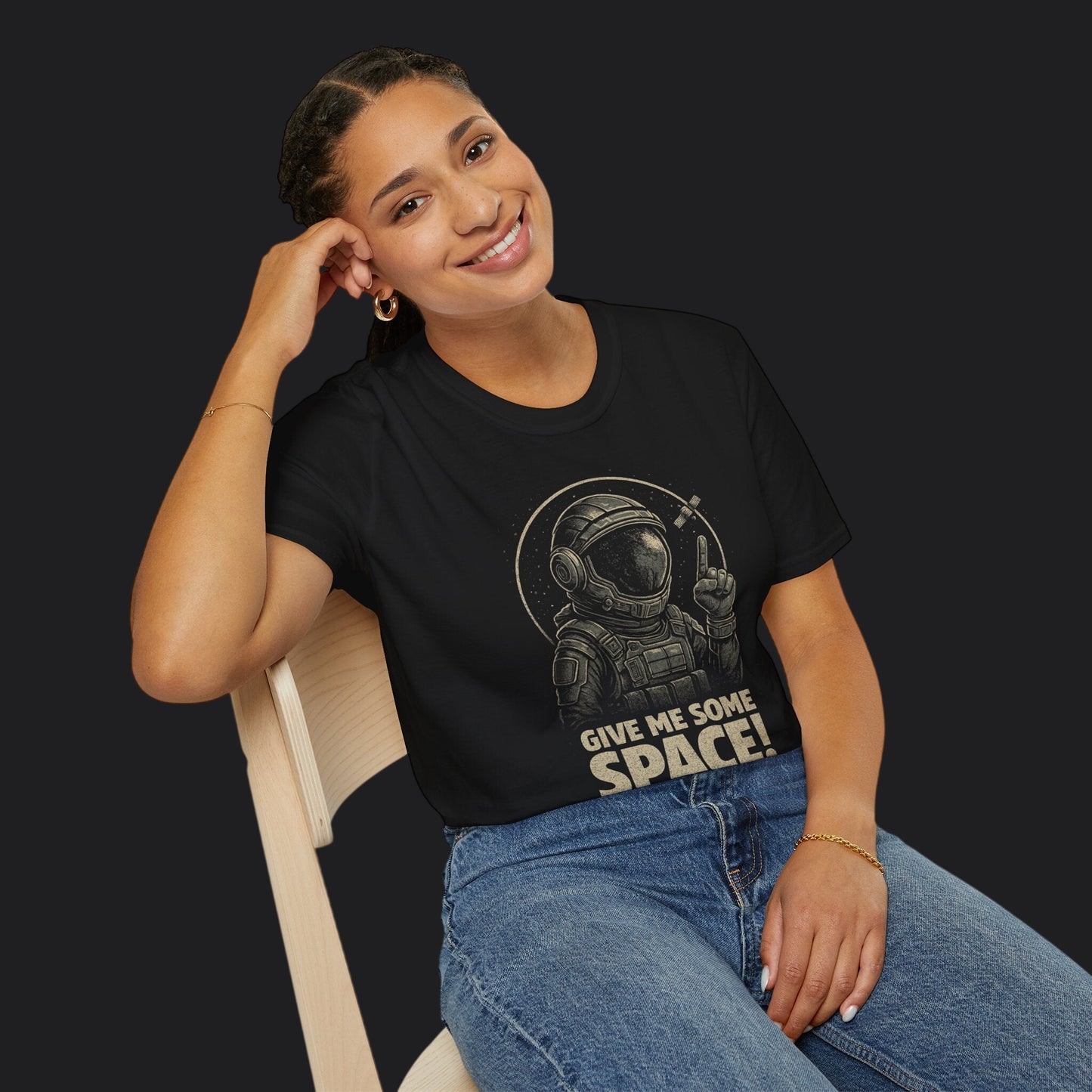Give Me Some Space Force Tee — Funny Military Humor Veteran T-Shirt