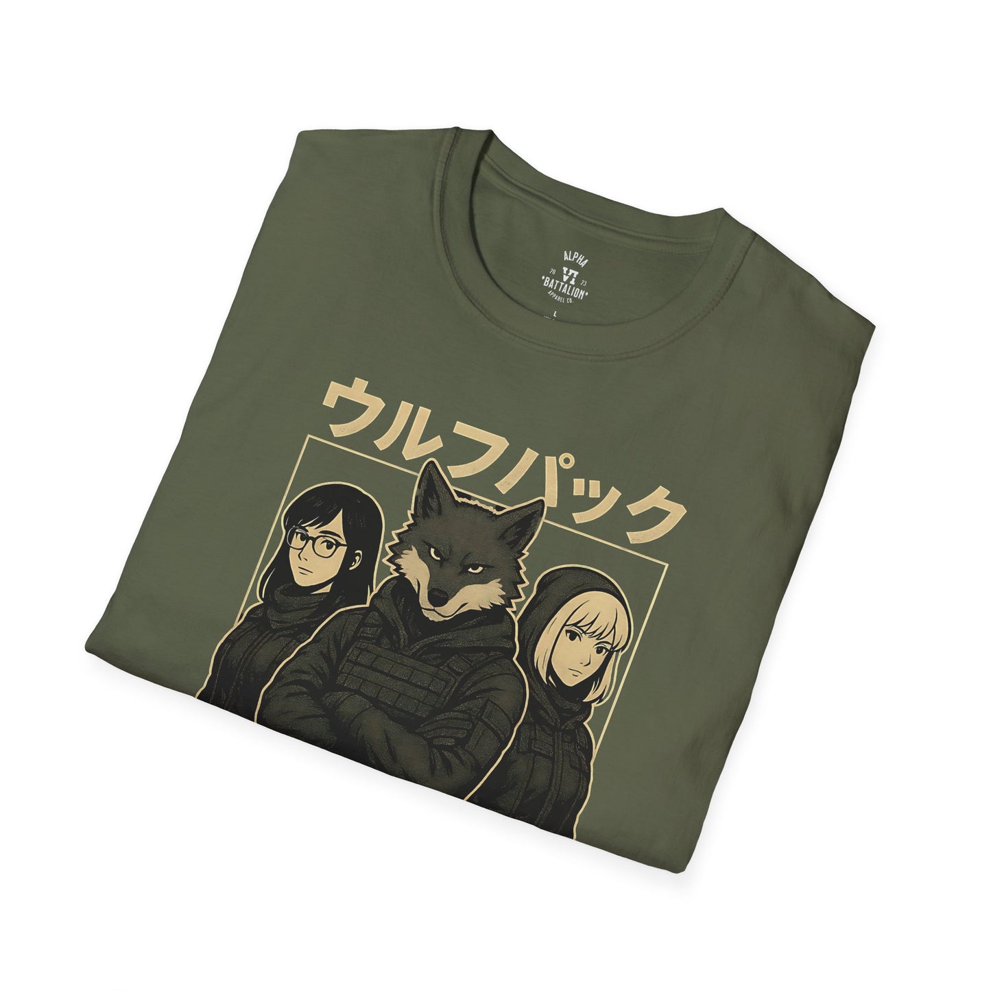 Alpha VI Battalion Wolf Pack Anime Tee