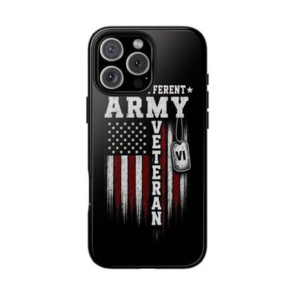 Built Different Army Veteran Tough Phone Case