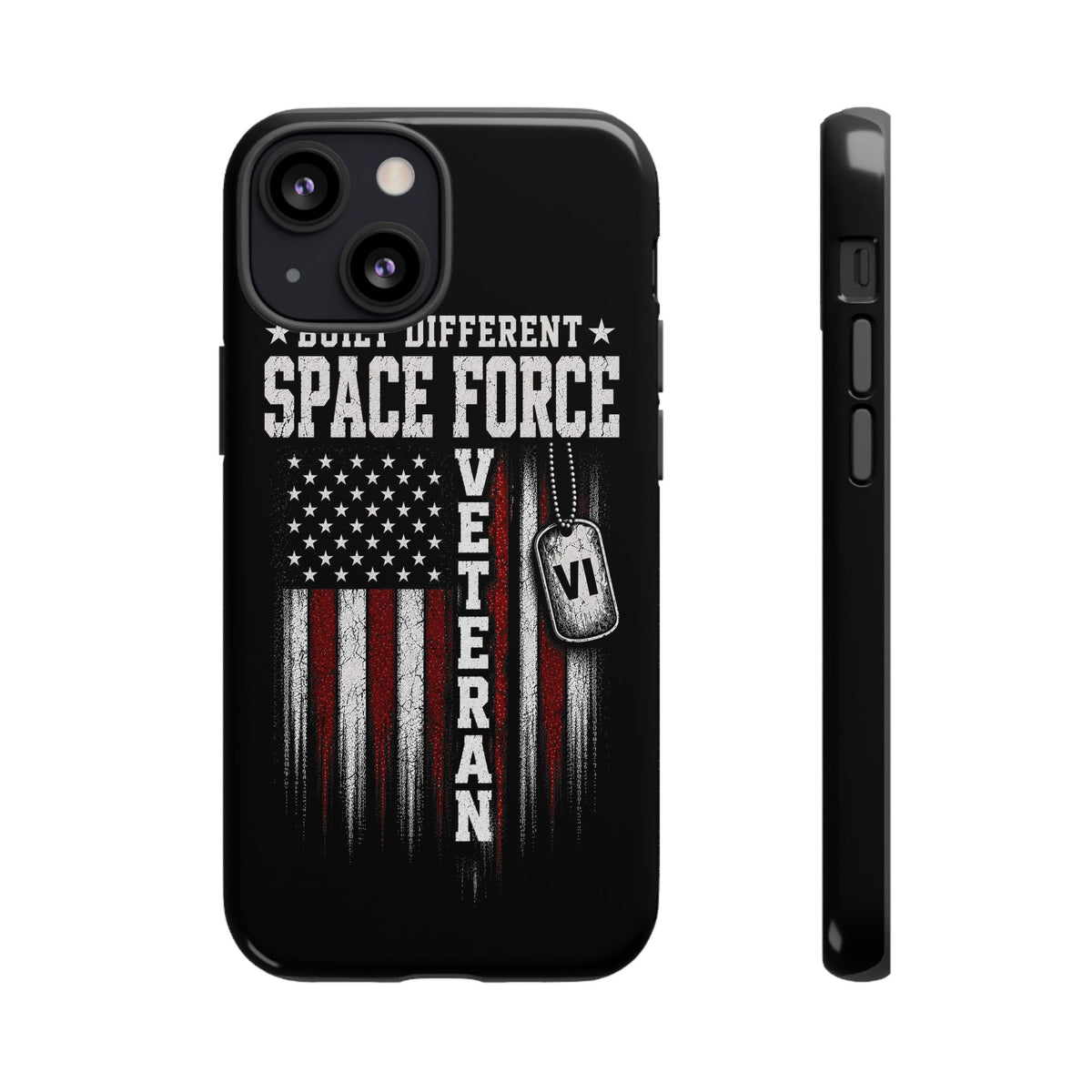 Built Different Space Force Veteran Tough Phone Case