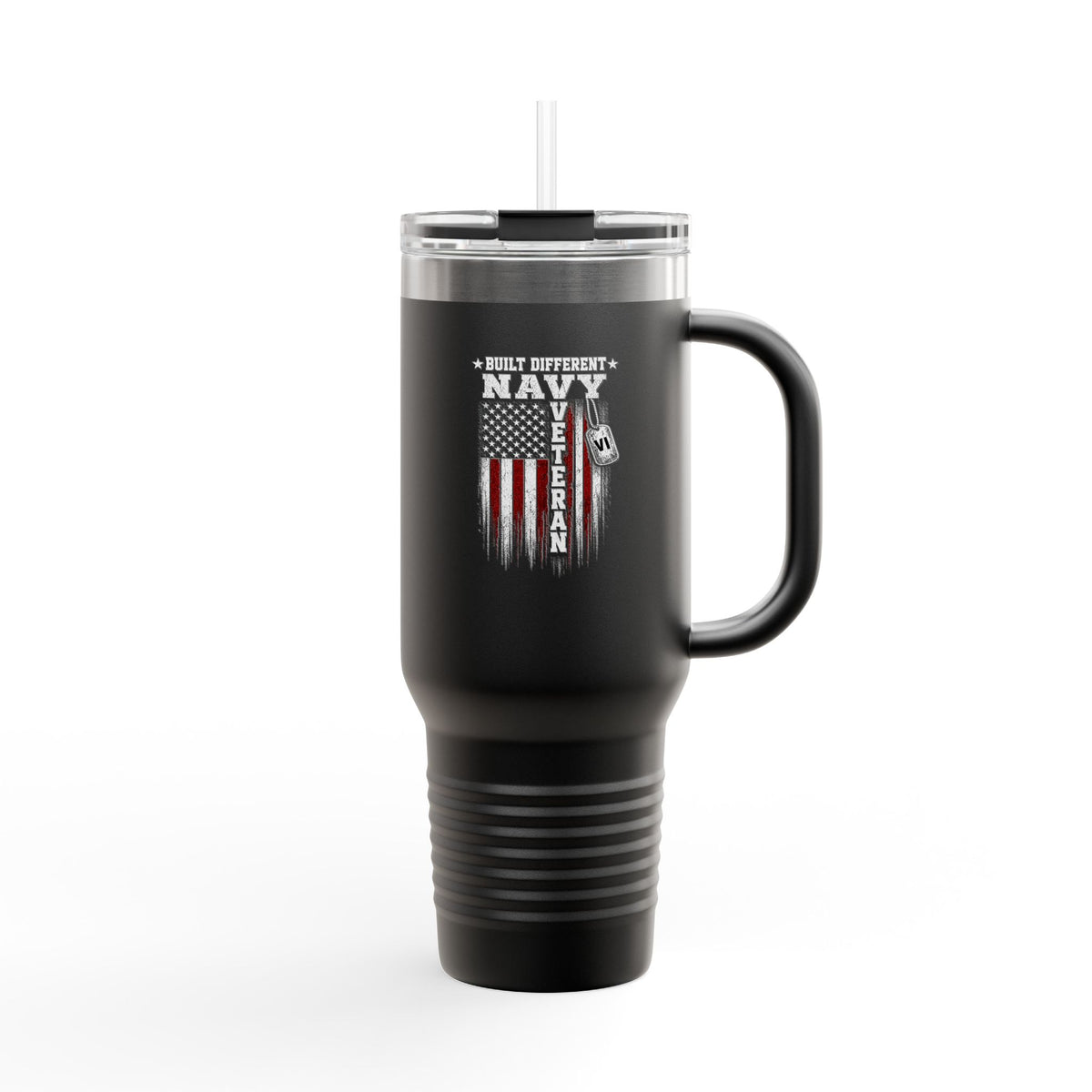 Built Different Navy Veteran 40oz Tumbler