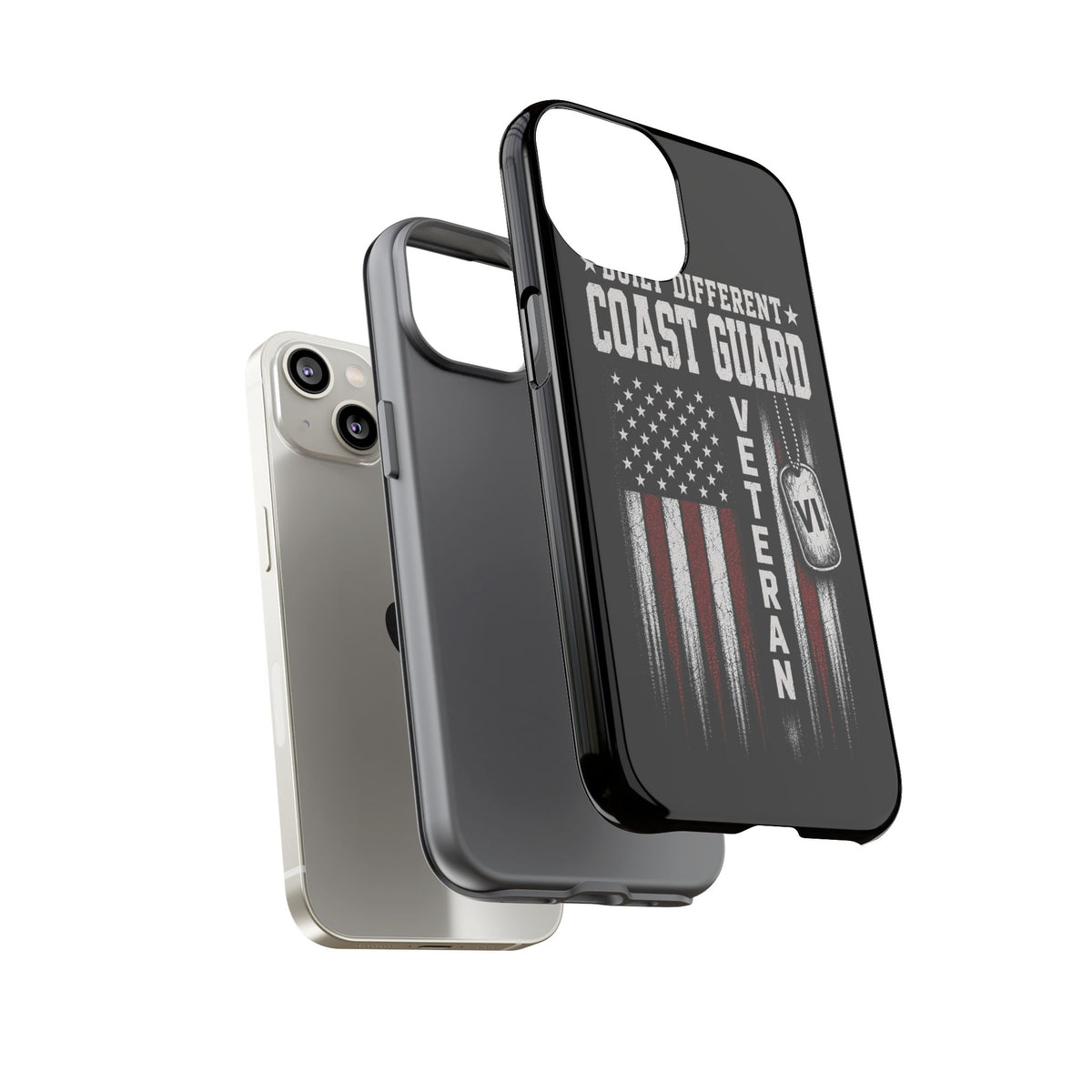 Built Different Coast Guard Veteran Tough Phone Case
