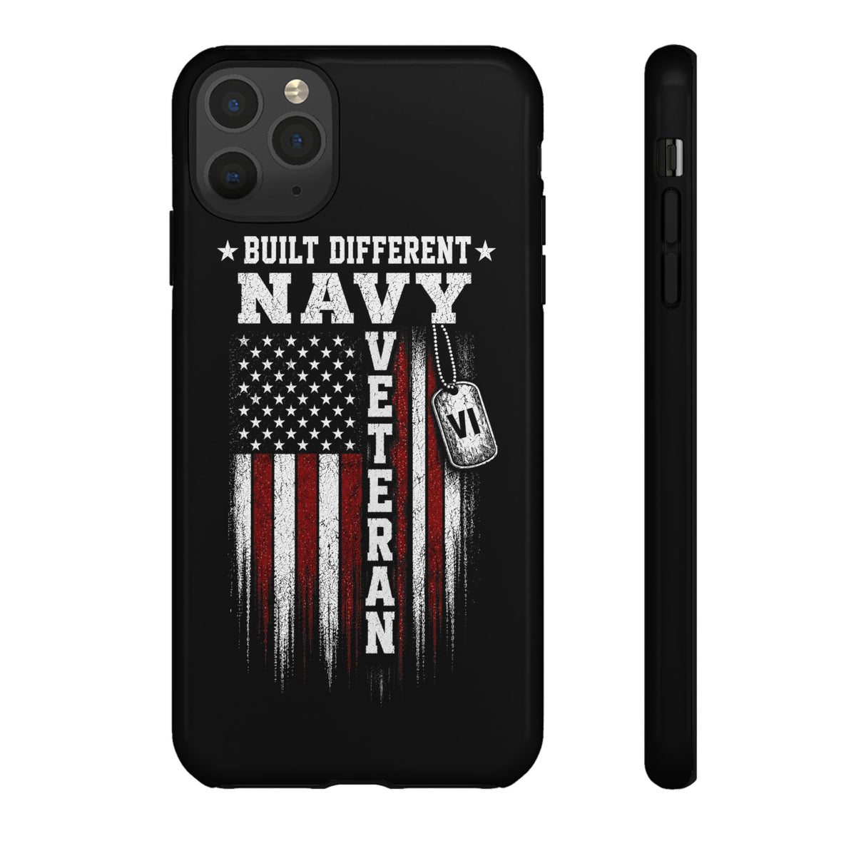 Built Different Navy Veteran Tough Phone Case
