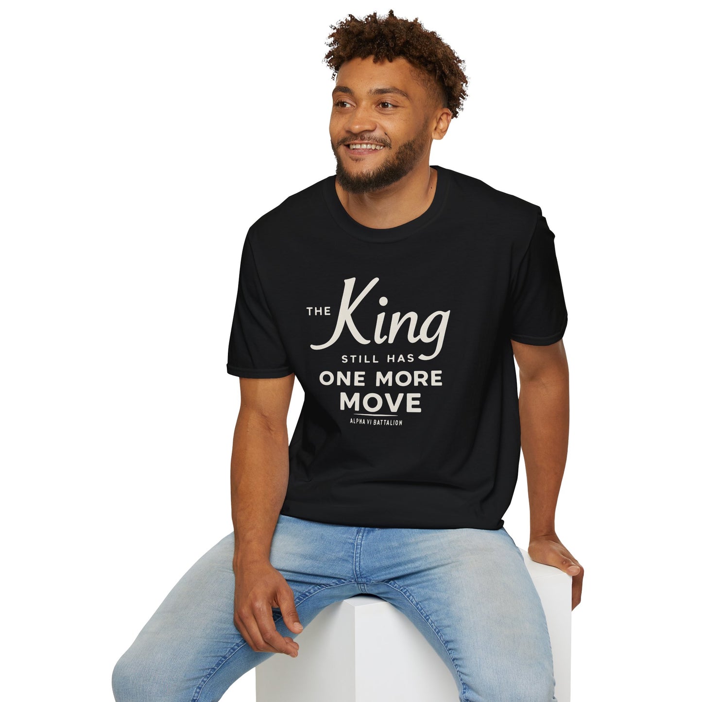 The King Still Has One More Move Tee — Light Text