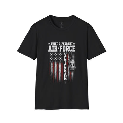 Built Different Air Force Veteran Tee