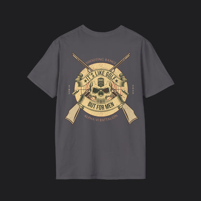 Shooting Range Is Golf For Men Tee — Veteran Humor Unisex T-Shirt