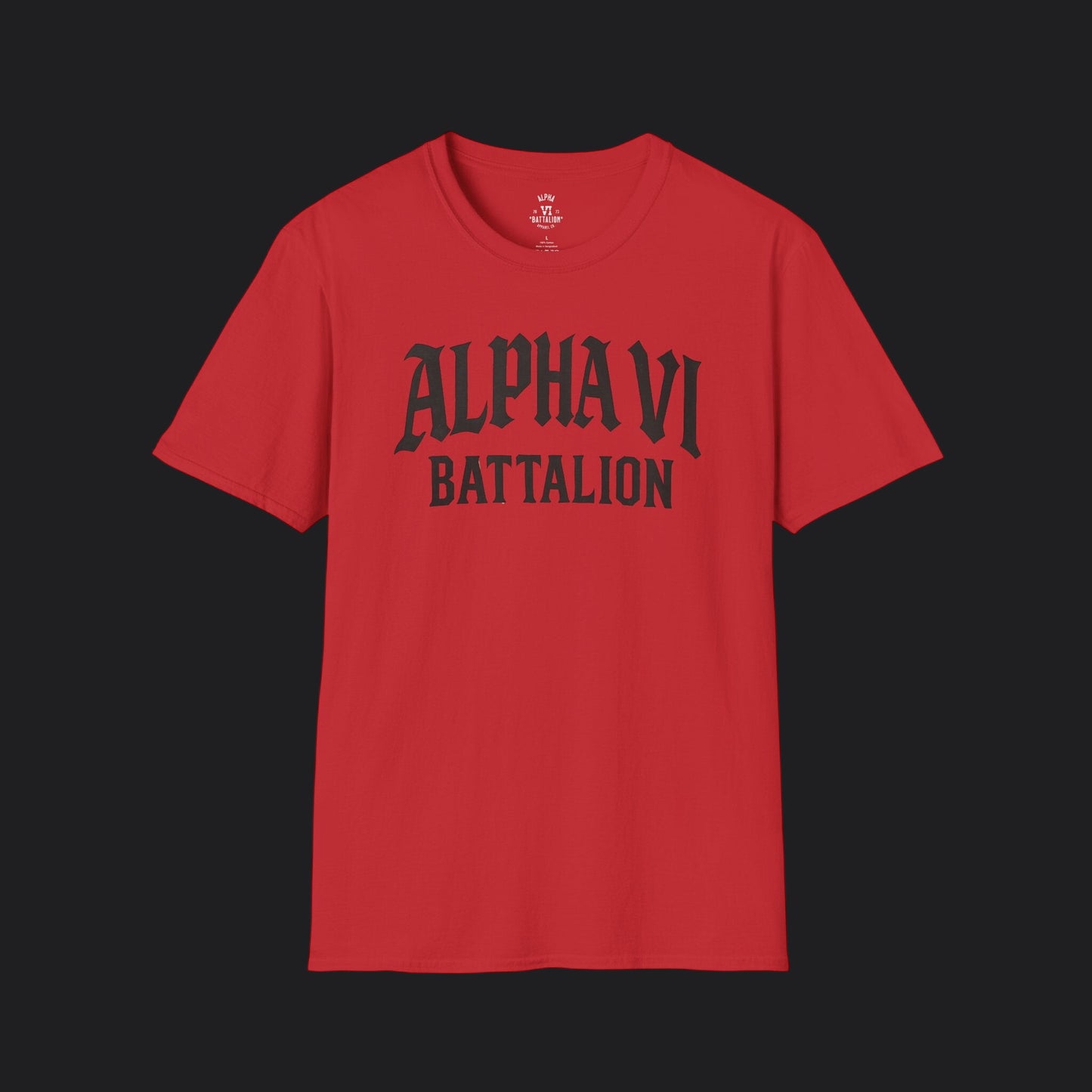 Alpha VI Battalion Crest Tee — Veteran Brand Core Identity T-Shirt v2