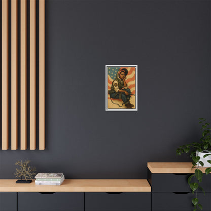Waiting Warrior – Heritage Edition Framed Canvas