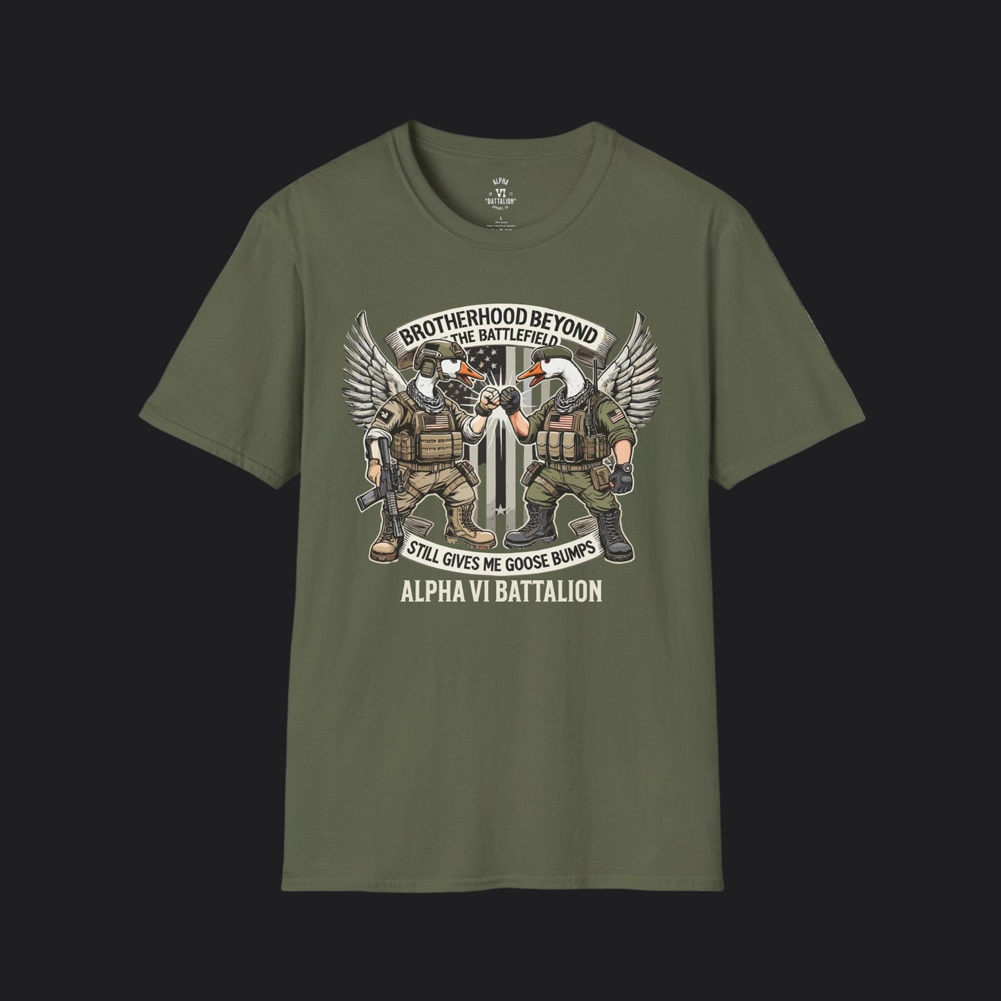Brotherhood Beyond Goosebumps Tee — Military Brotherhood Veteran T-Shirt