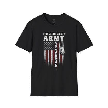 Built Different Army Veteran Tee