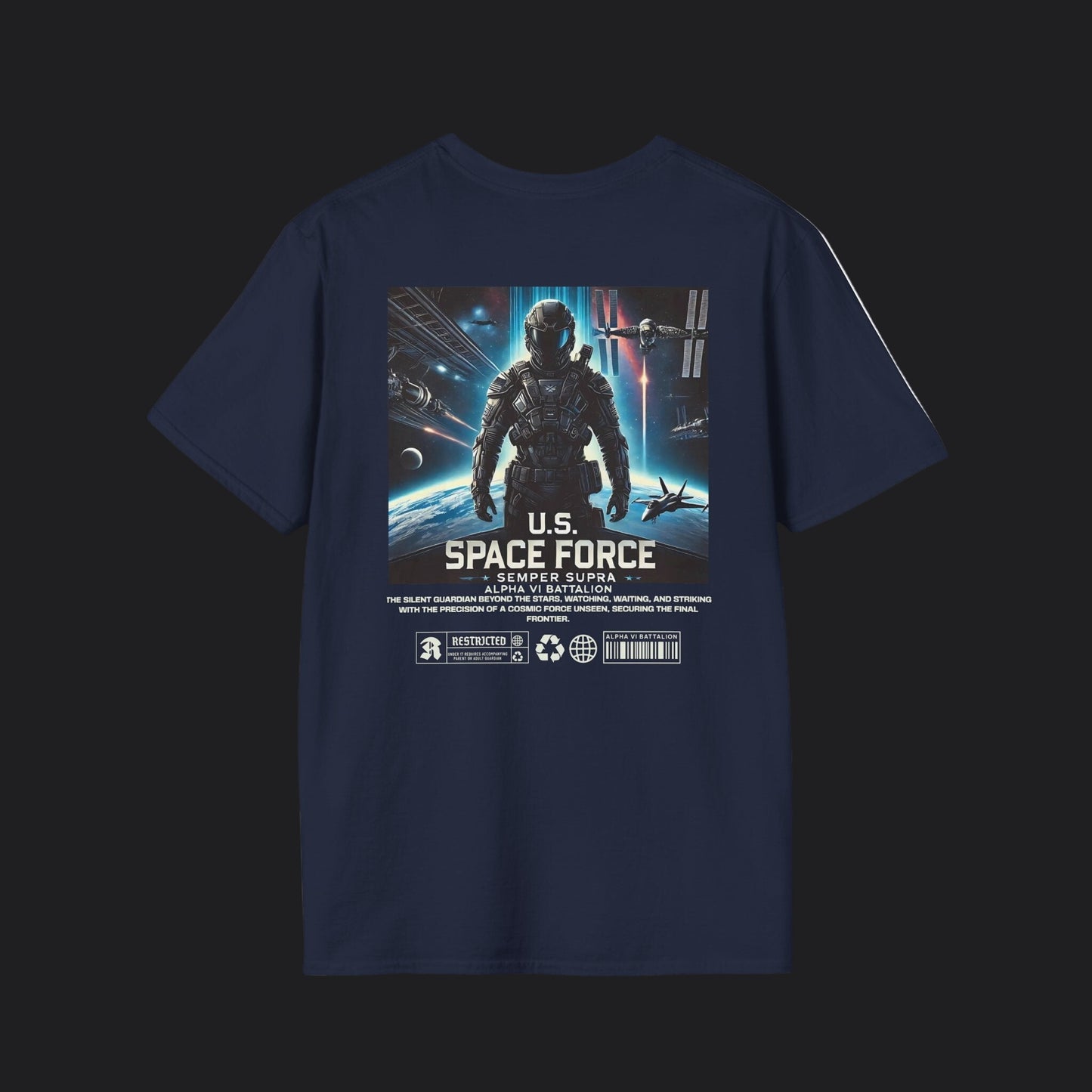 SPACE FORCE Semper Supra Tee — US Space Force Veteran T-Shirt