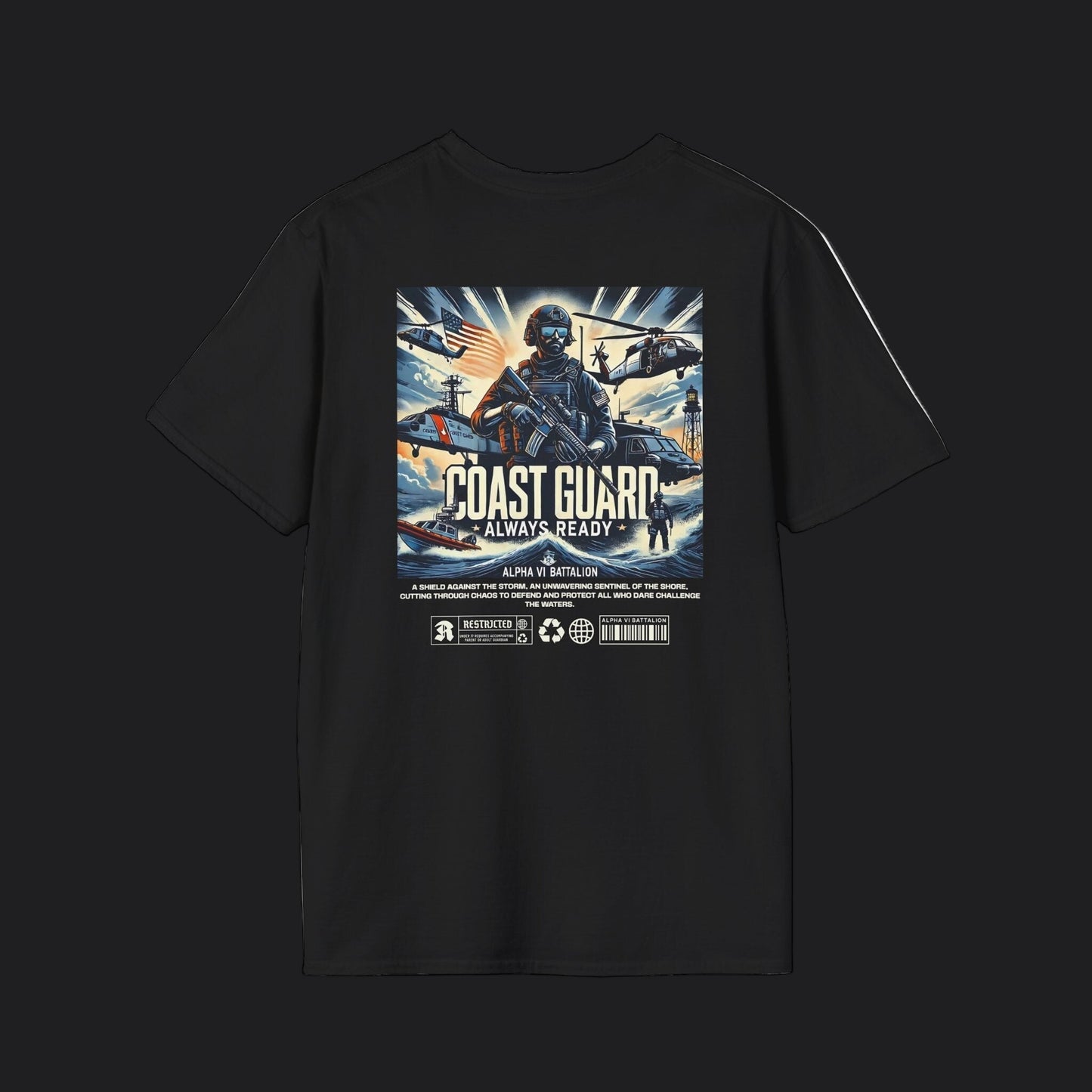 COAST GUARD Always Ready Tee — USCG Veteran Pride T-Shirt