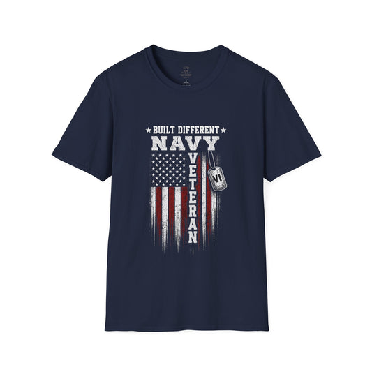 Built Different Navy Veteran Tee
