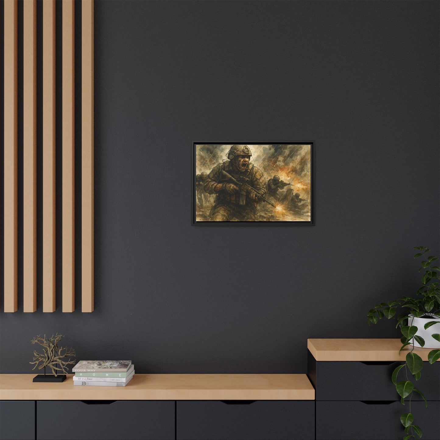 Copy of Matte Canvas, Framed (Multi-color)
