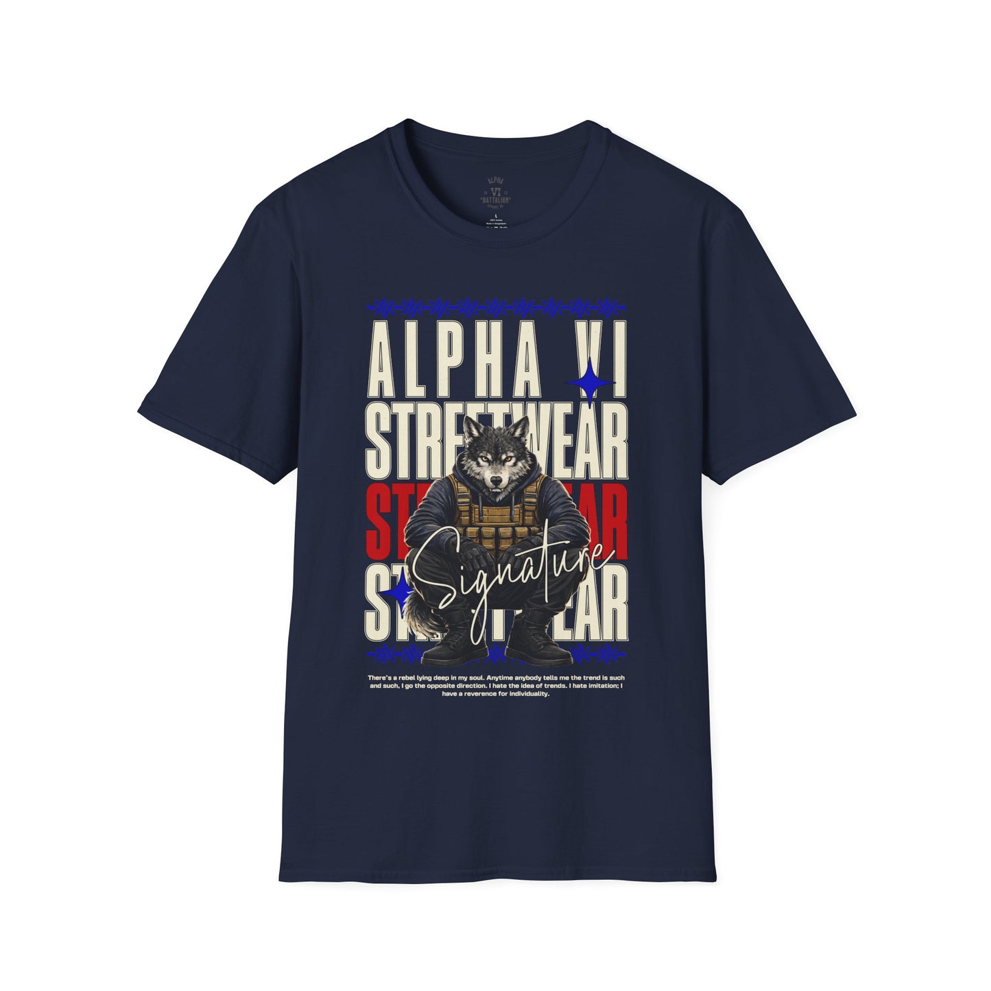 Alpha VI Streetwear Signature Tee — AlphaWolf