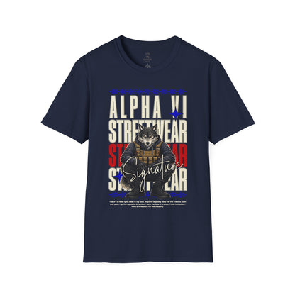 Alpha VI Streetwear Signature Tee — AlphaWolf