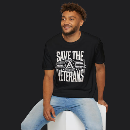 Save the Veterans Tee Standard — Veteran Suicide Prevention T-Shirt
