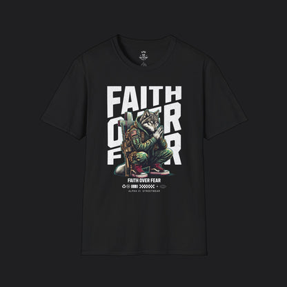 Faith Over Fear Tee — Christian Faith Veteran Military T-Shirt