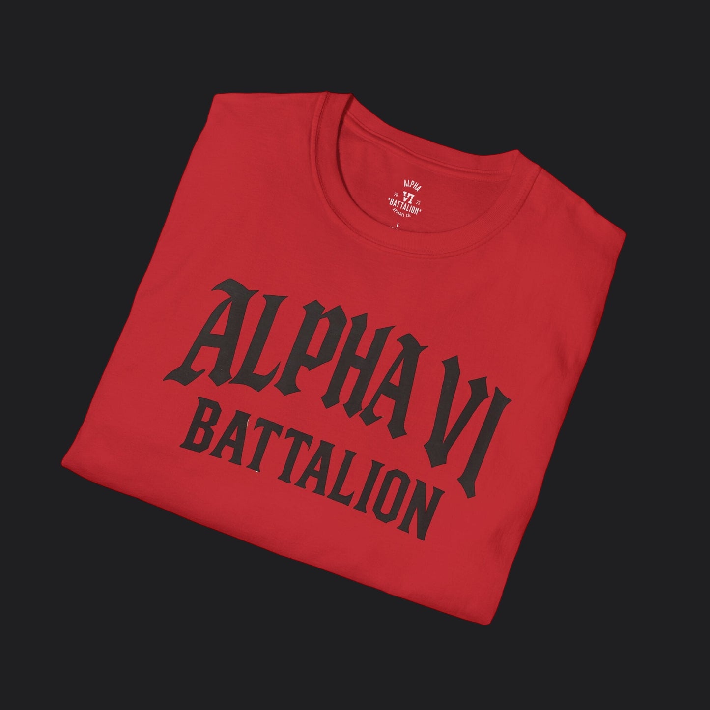 Alpha VI Battalion Crest Tee — Veteran Brand Core Identity T-Shirt v2