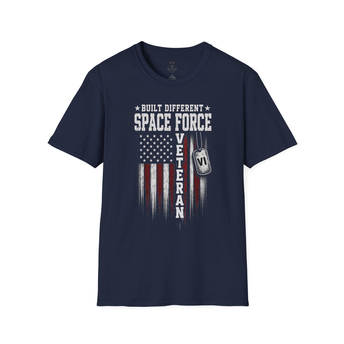 Built Different Space Force Veteran Tee