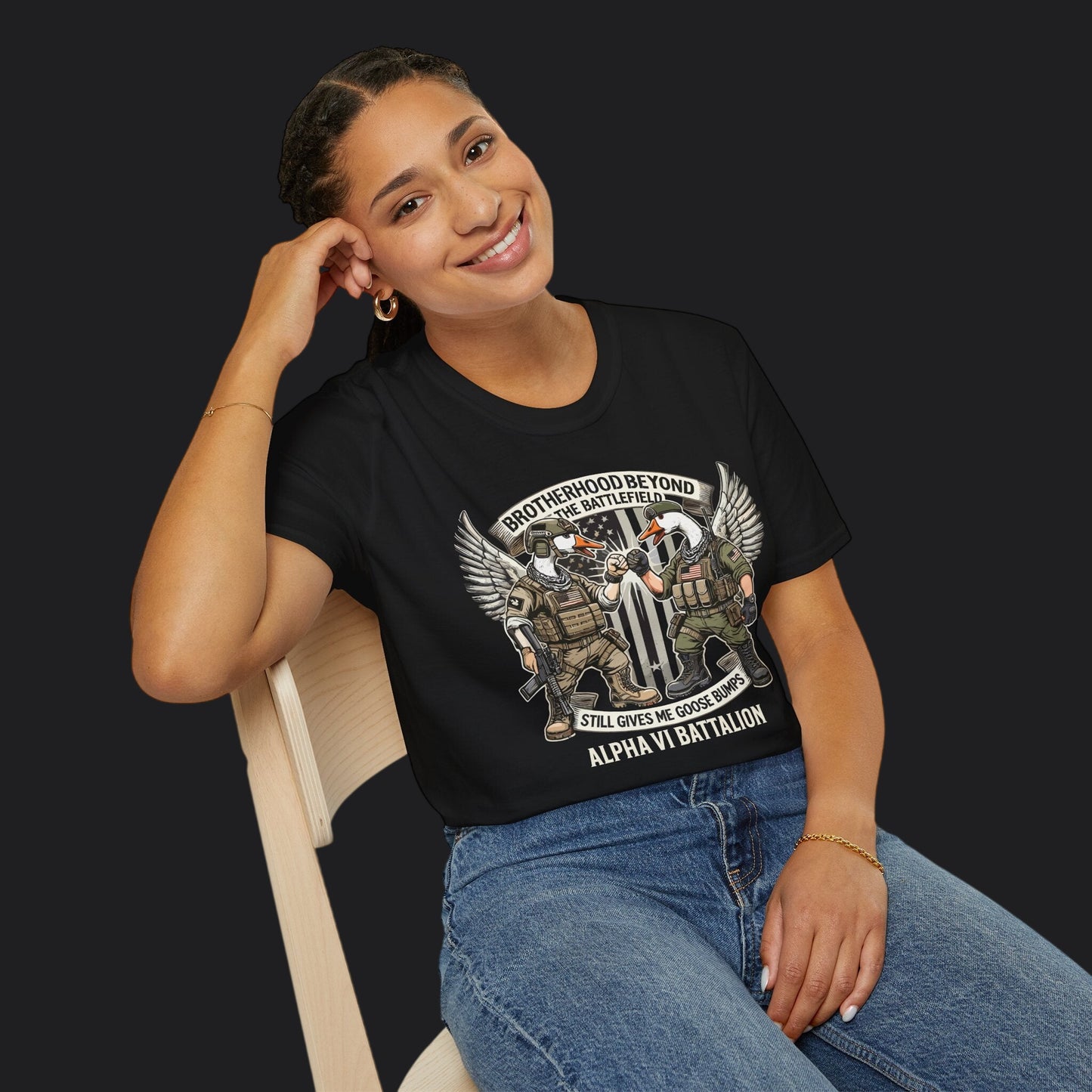 Brotherhood Beyond Goosebumps Tee — Military Brotherhood Veteran T-Shirt